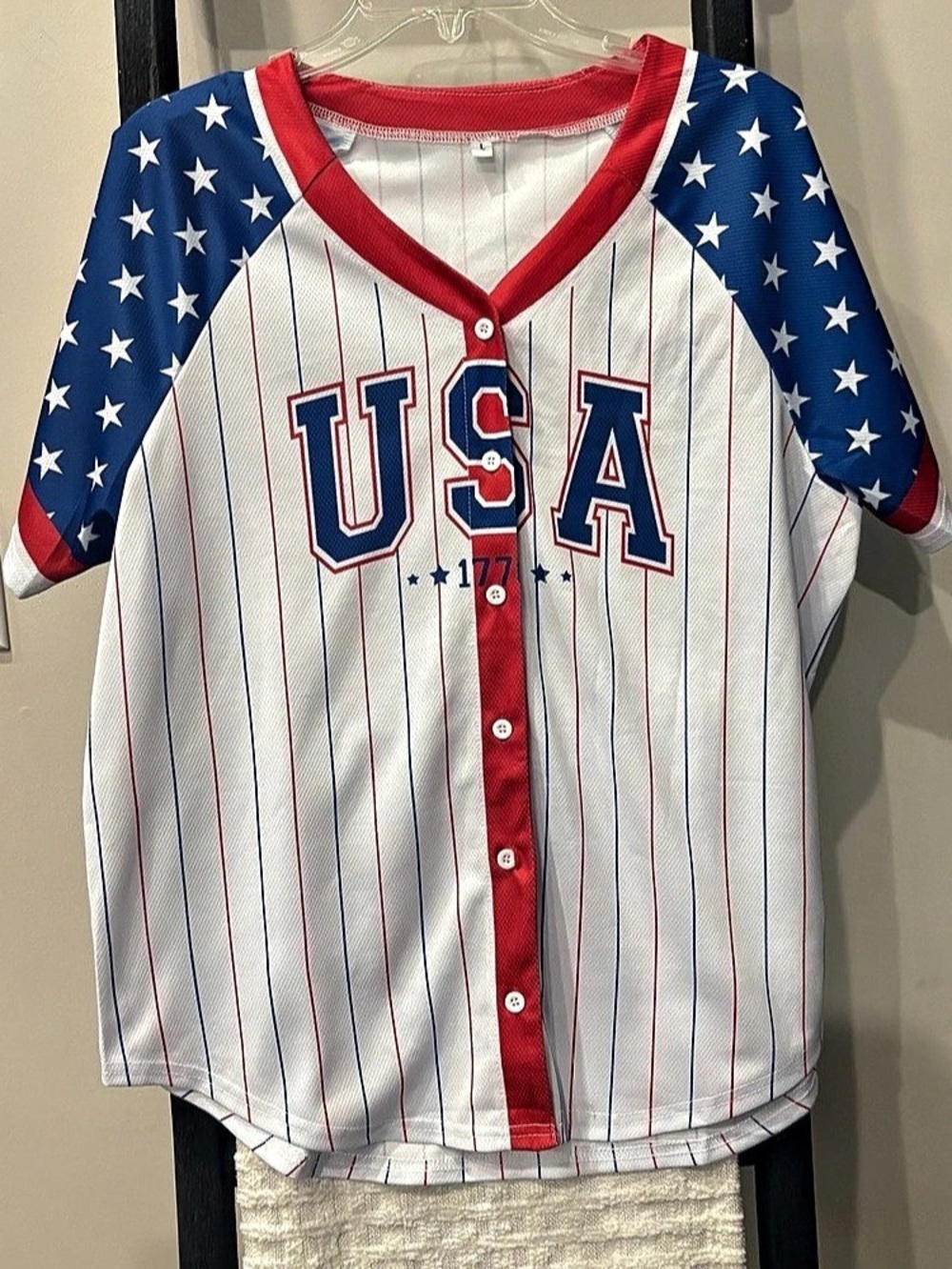USA Baseball Jersey White & Blue